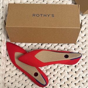 Rothy's Bold Red The Point Flats